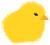 The HATCH collective logo. A baby chick.